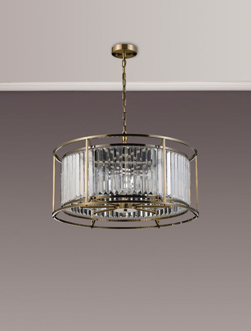 Mano Pendant / Semi Ceiling Convertible 8 Light